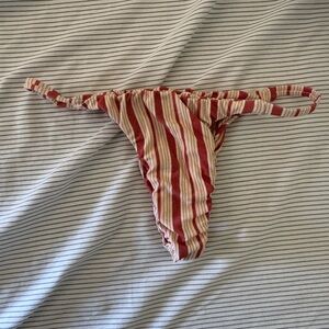 NWOT striped bikini bottom